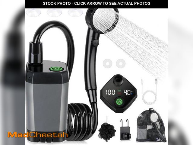 Lot 74-11909845 - Spopal Portable Shower for Camping, [Long-Lasting] 6000mAh Rechargeable Camping Shower with Intellig...