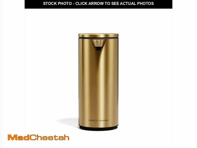 Lot 74-13954360 - simplehuman 9 oz. Touch-Free Automatic Rechargeable Sensor Pump, Brass Stainless Steel, New - UNUSED