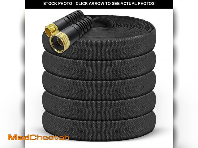 Lot 74-12306956 - Garden Hose, 75ft Water Hose, Non-Expanding Outdoor Garden Hose with 3/4" Fittings, Water Pipe, Wate...