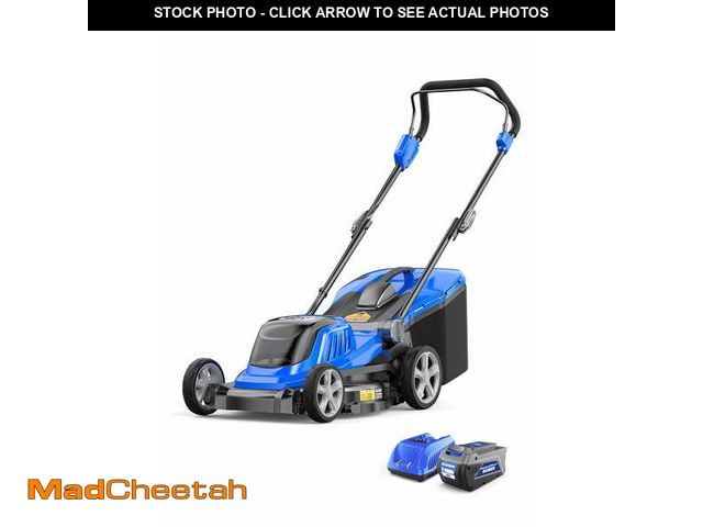 Lot 74-13764904 - Wild Badger Power 40V 18? Cordless Lawn Mower Brushless , 2,100 sq ft/0.048 ac, 1Ã4.0Ah Battery &am...