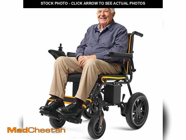 Lot 74-14070631 - COOLHUT Foldable Electric Wheelchair, 20+ Miles Long Range Motorized Electric Wheelchair, Senior-Fri...