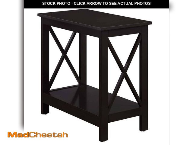Lot 74-14292474 - Convenience Concepts Oxford 12 in. W Espresso Standard Height Chairside Rectangle Wood Top End Table...