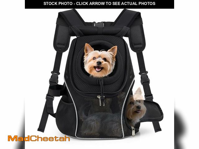 Lot 74-12719015 - WOYYHO Pet Dog Carrier Backpack with Top and Side Windows, Small Dog Front Backpack Ventilated Mesh ...