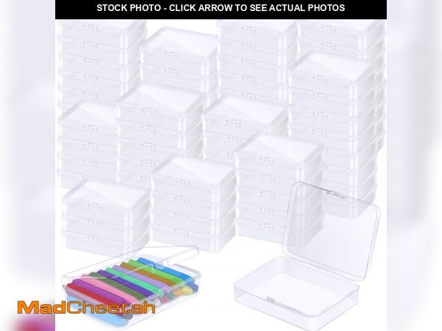 Lot 74-12113445 - Dcocdeely 32 Pcs Plastic Crayon Box Bulk Clear Crayons Holder with Lid Crayon Organizer Case Crayon ...