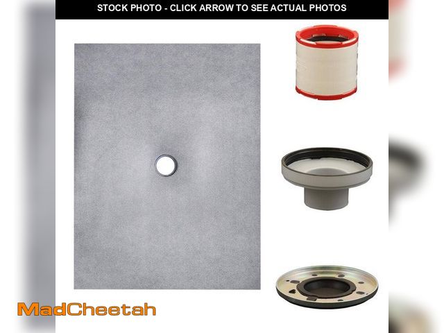 Lot 74-13777029 - Everbilt Watershield Shower System 36 in. x 48 in. Waterproof Center Drain Shower Tray With Drain As...