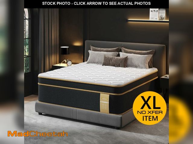 Lot 74-12899073 - LETMOON Queen Mattress, 16 Inch Gel Memory Foam Hybrid Mattress Queen Size Bed in a Box, Pressure &a...