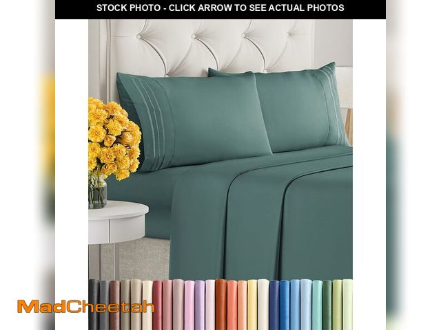 Lot 74-14061203 - King Size 4 Piece Sheet Set - Ultra Soft &amp; Cooling Bed Sheets - Fits 8 Inch to 16 inch Mattress ...