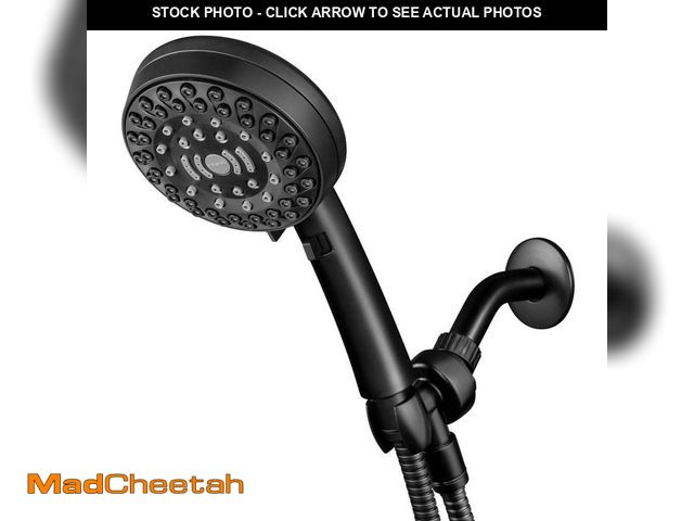 Lot 74-13002617 - Waterpik 6-Spray Patterns with 1.8 GPM 4.75 in. Single Wall Mount Adjustable Handheld Shower Head in...