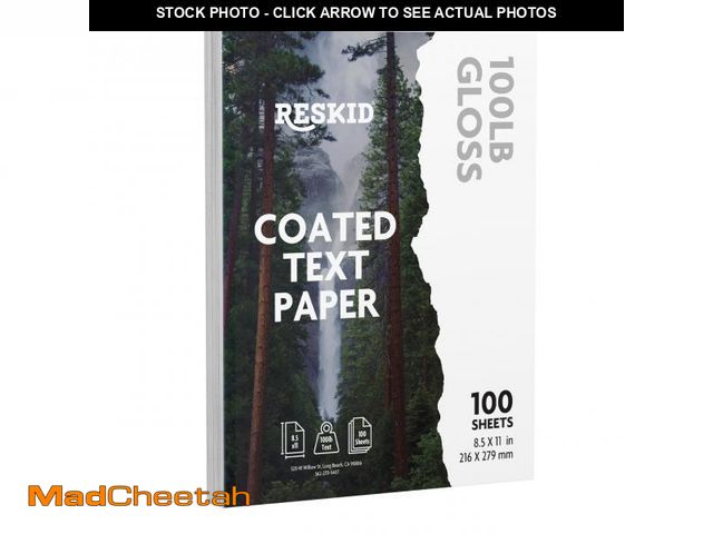 Lot 74-11549021 - Double-Sided 100lb Gloss Text Digital C2S Paper ? Perfect for Color Laser Printing, Design Proposals...