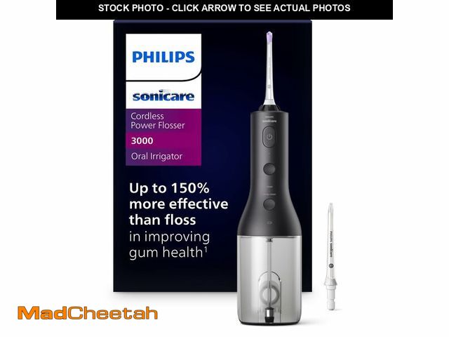 Lot 74-14271182 - Philips Sonicare Cordless Power Flosser 3000 - Water Flosser with Innovative Quad Stream Technology,...