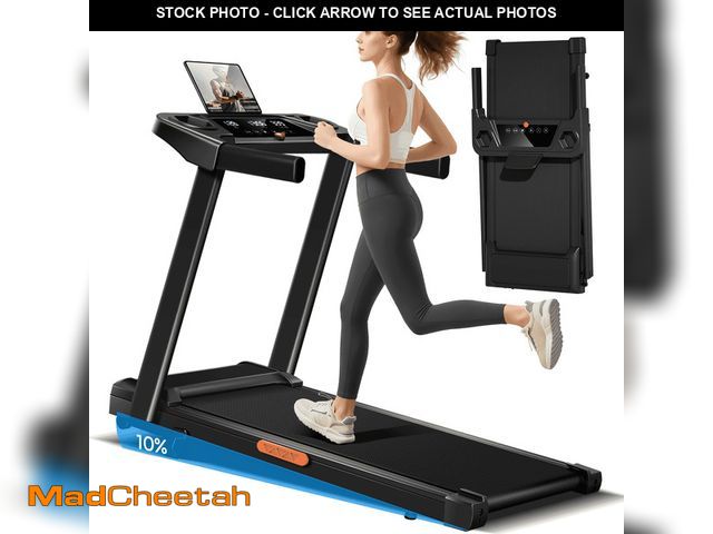 Lot 74-13508444 - ROBORE 4-in-1 Treadmill with 10% Incline Workouts, Portable Treadmills for Home with Handle, Foldabl...