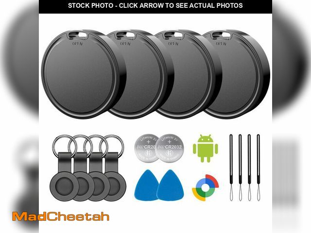 Lot 74-14144339 - Air Tags for Android,Air Tags-4 Pack Android,Air Tracker Tags with 4 Case,2 Year Battery Life,Google...