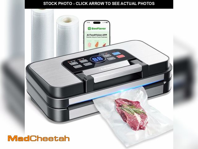 Lot 74-12497212 - 95Kpa Powerful Precision Pro Vacuum Sealer, with 10-in-1 Functions, Easy-Lock Handle, Double Heat Se...