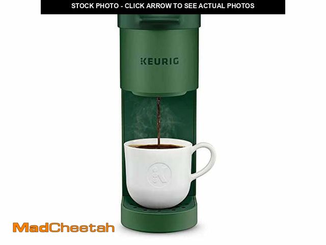 Lot 74-12687593 - Keurig K-Mini Single-Serve K-Cup Pod Brewer, 6-12 oz Brew Sizes, Evergreen - USED