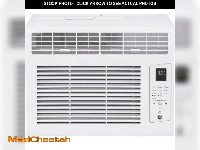 Lot 74-12143974 - GEÃ 6 000 BTU Electronic Window Air Conditioner for Small Rooms up to 250 Sq Ft - USED