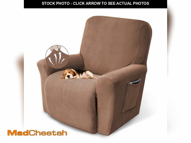 Lot 74-14428076 - KEKUOU Recliner Chair Covers, 1-Piece Lazy Boy Recliner Covers, Camel - UNUSED