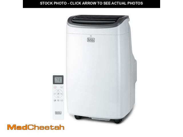 Lot 74-14610595 - BLACK+DECKER Portable Air Conditioner, 9,000 BTU, BPACT08WT, White - UNUSED