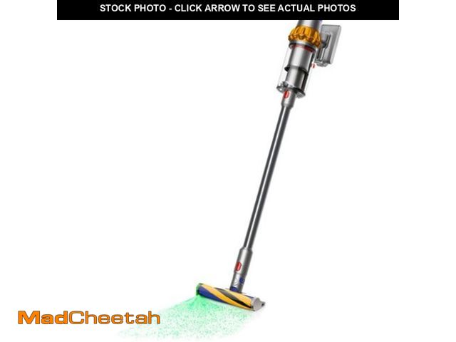 Lot 74-12576291 - Dyson V15 Detect Cordless Vacuum Cleaner, Yellow/Nickel - USED