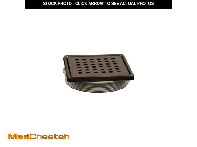 Lot 74-13692917 - Everbilt Watershield Shower System 4 in. Bronze Square Grid Drain Grate - UNUSED