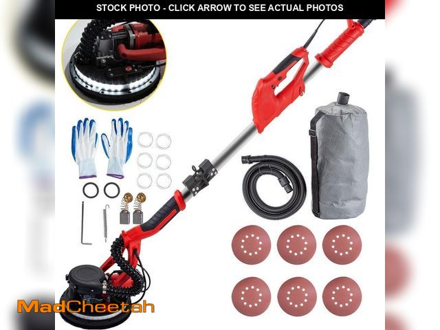 Lot 74-14291135 - VEVOR Drywall Sander 850-Watt Electric Drywall Sander Variable Speed 800-1750 RPM Foldable Sheetrock...