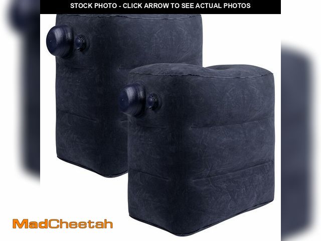 Lot 74-13946482 - 2 Pack Inflatable Foot Rest for Air Travel,Airplane Travel Foot Rest Adjustable Height,Car/Airplane,...