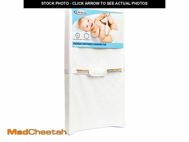 Lot 74-12633056 - Graco Premium Contoured Changing Pad - GREENGUARD Gold Certified, Water-Resistant, Ultra-Soft Buckle...