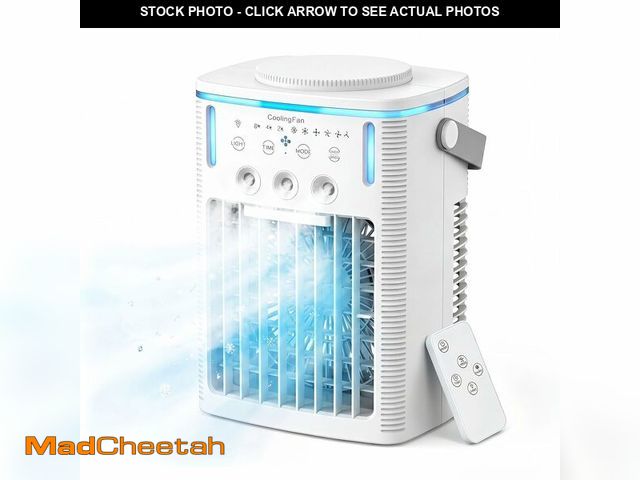 Lot 74-14479823 - Portable Air Conditioners, Ultra-Quiet Mini AC Fan with 2-4-8H Timer, Remote Control, 3 Speed &amp; ...