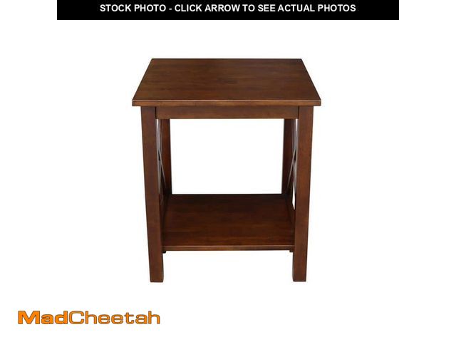 Lot 74-13036848 - International Concepts Hampton Espresso End Table - UNUSED