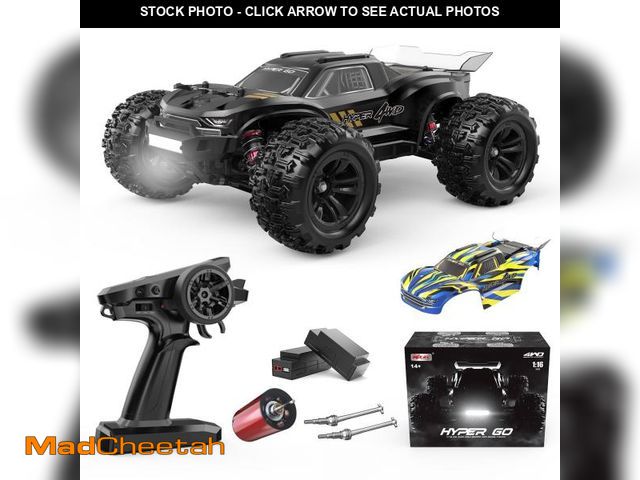 Lot 74-12437431 - HYPER GO H16BM 1/16 RTR Brushless Fast RC Cars for Adults, Max 42mph Electric Off-Road RC Truck, Hig...