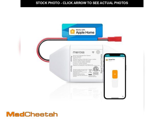 Lot 74-12975166 - meross Smart Garage Door Opener Remote, Compatible with Apple HomeKit,  Alexa, Google Assistant, Sma...