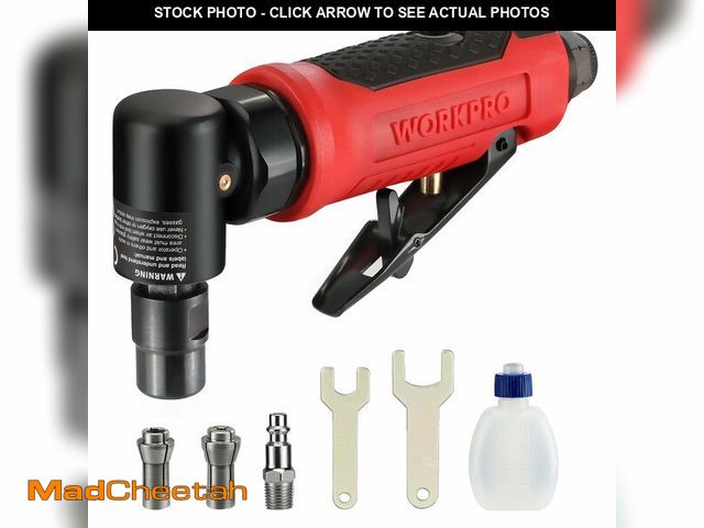 Lot 74-13550403 - WORKPRO Air Angle Die Grinder, 1/4-Inch Pneumatic Right Angle Die Grinder, 20000RPM, Air-Powered 90 ...