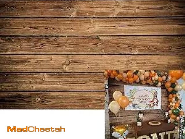 Lot 74-12129215 - OFILA Wood Backdrop for Photography 10x8ft Vinyl Brown Wood Backdrops Rustic Wooden Wall Banner Coun...