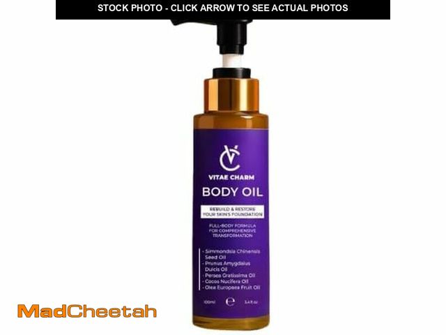 Lot 74-14214919 - vitae charm Body Oil for Crepey, Dry &amp; Mature Skin | 9 Cold Pressed Botanical Oils | Skin Firmin...