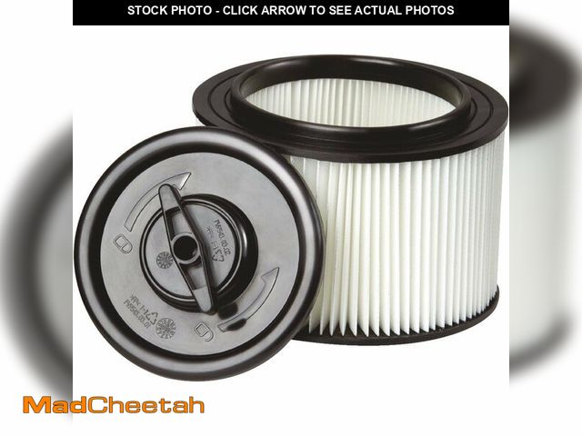 Lot 74-13989198 - Channellock VFCF.CL - Cartridge Vacuum Filter - Reusable Ash Vacuum Filter for Vacuum Cleaner - USED