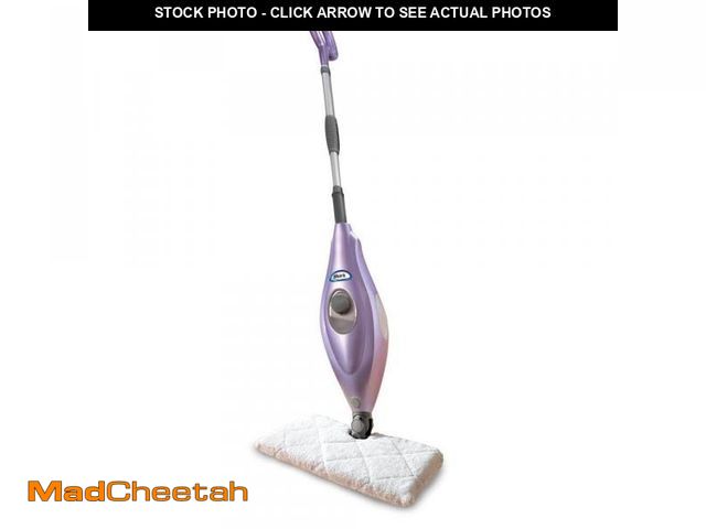 Lot 74-12517997 - Shark Corded Steam Pocket Mop Stick Cleaner for Hard-Floor Surfaces in Purple with Faster Dry Times ...