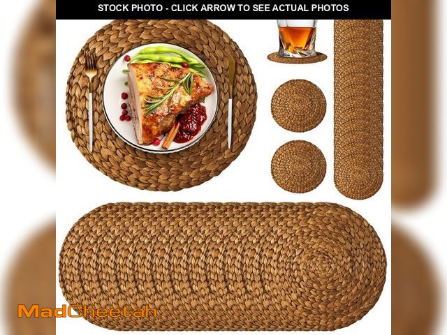 Lot 74-12453854 - Geosar 200 Disposable Paper Placemats and Coasters Set Summer Hawaiian Luau Placemat with Coasters O...