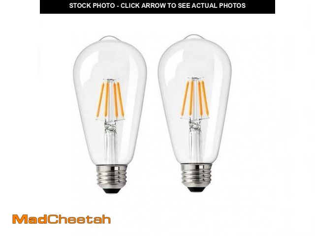 Lot 74-11557654 - ThyFenno 2 Pack E26 LED Bulbs Battery Operated Wall Sconce, Dimmable Replacement Bulbs - UNUSED
