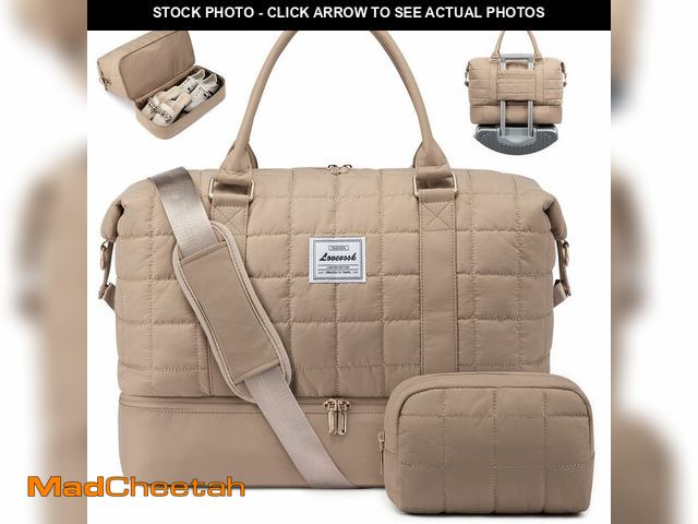 Lot 74-13627264 - LOVEVOOK Travel Duffel Bag - Versatile Weekender Bag for Women, Puffer Carry On &amp; Overnight Bag ...