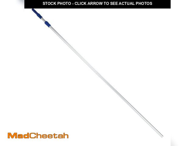 Lot 74-12535751 - Mainstays 14ft Blue &amp; Silver Aluminum Telescopic Pole for Pool Leaf Rakes and Accessories - UNUS...