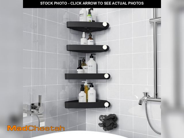 Lot 74-12052307 - Sotfamily Shower Caddy Corner, 4 Pack Adhesive Corner Shower Shelves for Bathroom Organizers and Sto...
