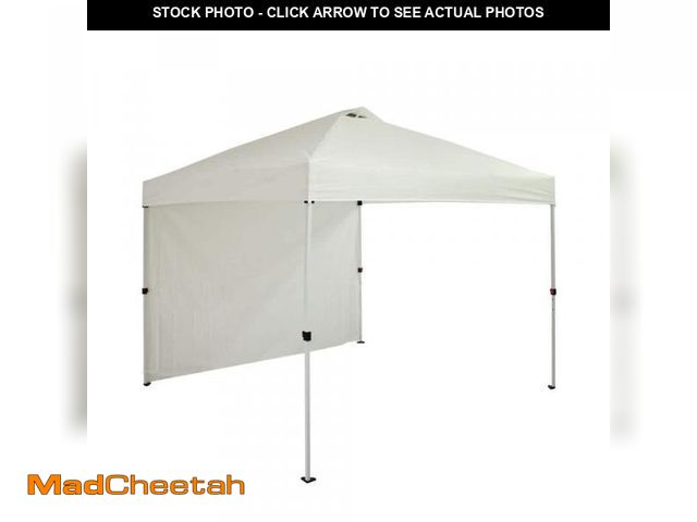 Lot 74-12365057 - Everbilt 10 ft. x 10 ft. Commercial Instant Canopy-Pop Up Tent with Wall Panel White - UNUSED