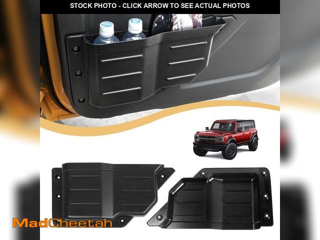 Lot 74-13716137 - Jeliker for Bronco Front Door Storage Pockets Tray Box Organizer for Ford Bronco 2021 2022 2023 2024...
