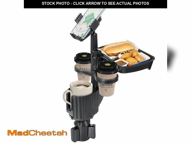 Lot 74-14480498 - Sancaral Car Large Cup Holder Expander, 5-in-1 Cupholder Extender with Phone Holder &amp; Swivel and...