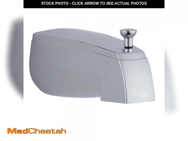 Lot 74-7102286 - Delta 5 in. Plastic Pull-Up Diverter Tub Spout in Chrome - UNUSED