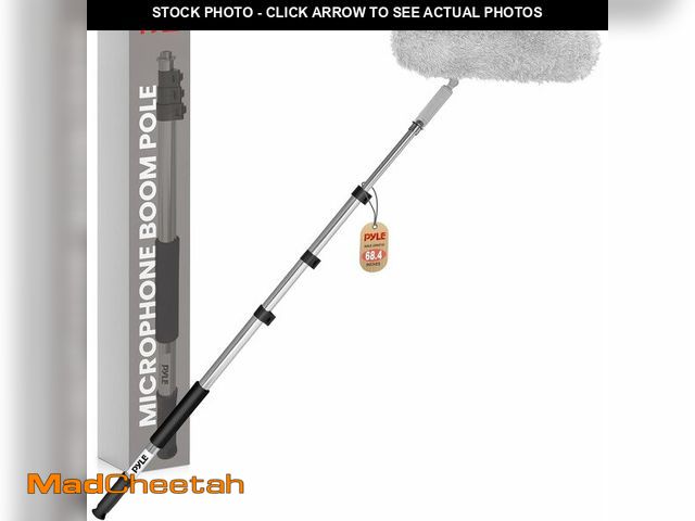 Lot 74-14068343 - Pyle Telescope Microphone Boom Fish Pole for Shotgun Mics with Adjustable Length-5.7' ft. (PMKSB06),...