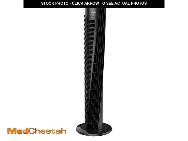 Lot 74-12784332 - Vornado OSC73 37 in. 3 Fan Speeds Tower Fan 37 in. in Black with Remote Control, Oscillation, and Ti...