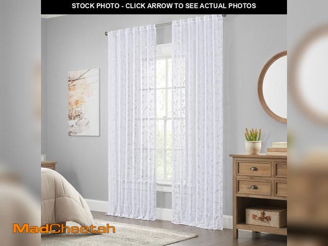 Lot 74-4025335 - SINGLE Waverly Waverly Indochina Rod Pocket Back Tab Sheer Window Curtain Panel WVY10428 Size per Pa...
