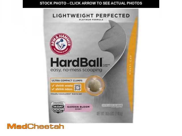 Lot 74-12098012 - ARM &amp; HAMMER Hardball Lightweight Platinum Multi-Cat Clumping Cat Litter Odor Control, Easy No-M...