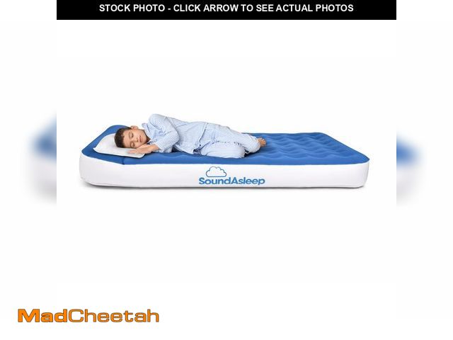 Lot 74-14272552 - SoundAsleep Dream Series Big Kids Air Mattress with High Speed External Pump - Portable, Blow up Bed...