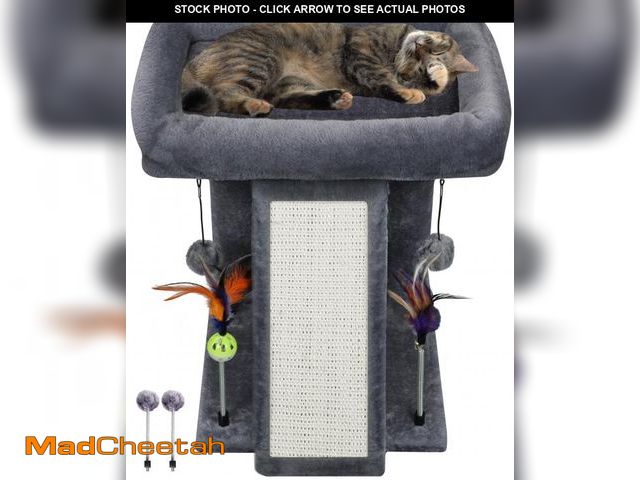 Lot 74-12314415 - TWDEPART Cat Tree Tower with Cat Scratching Post for Indoor Cats, Activity Centre Climbing Tree with...